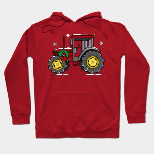 Tractor at the Holidays Hoodie